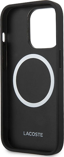Lacoste Iconic Petit Pique Magsafe Back Cover Πλαστικό Μαύρο (iPhone 14 Pro)