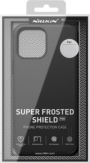 Nillkin Super Frosted Back Cover Plastic Set cu Geam Negru (iPhone 14 Plus) 6902048248137