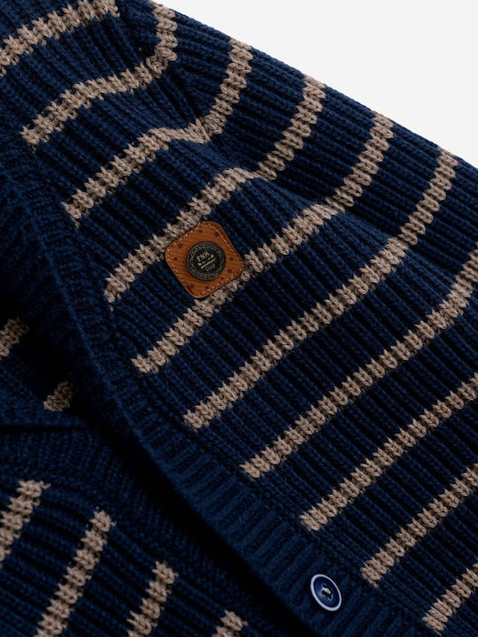 Funky Kids Cardigan Knitted Blue-Cuban Sand