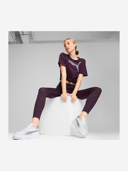 Evostripe Tights Schulung Frauen Lang Leggings Burgundisch
