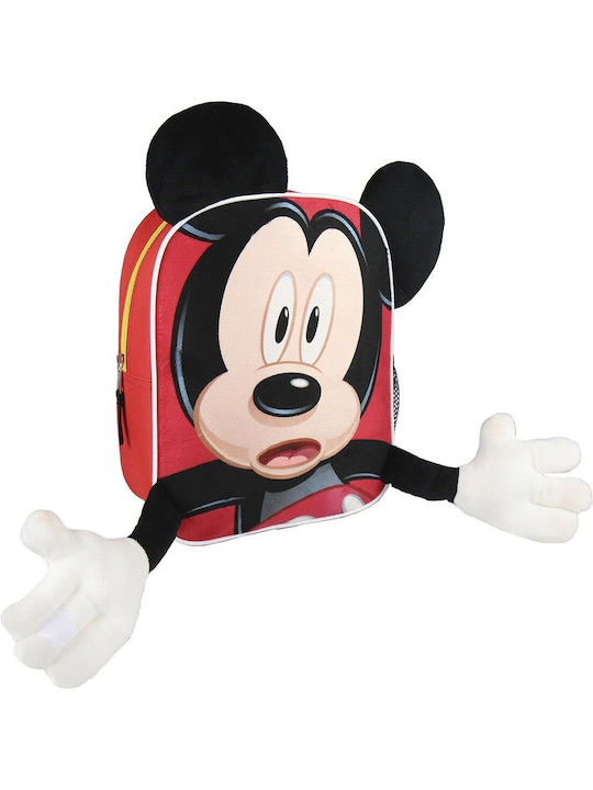 Mickey Mouse Clubhouse Mickey Mouse Ghiozdan Școlar De Spate Grădinița Roșu 23 x 9 x 28 cm