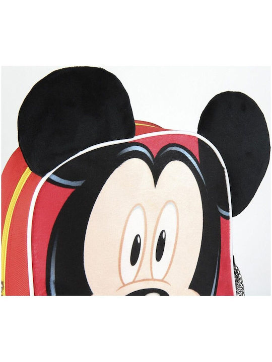 Mickey Mouse Clubhouse Mickey Mouse Ghiozdan Școlar De Spate Grădinița Roșu 23 x 9 x 28 cm