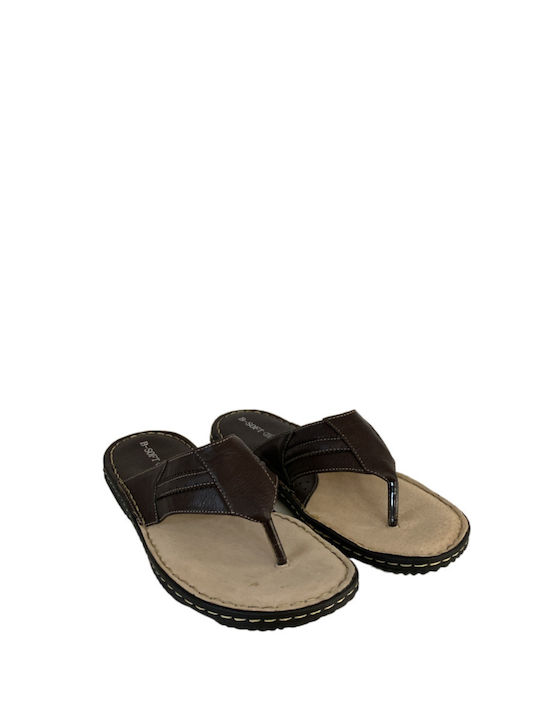 B-Soft Men's Flip Flops Brown