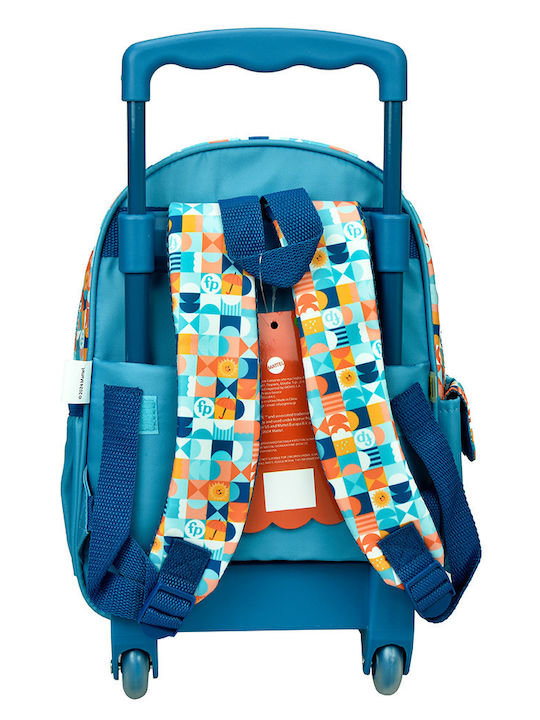 Gim Backpack School Bag Trolley Kindergarten Multicolour with Water Bottle Holder 12Liters