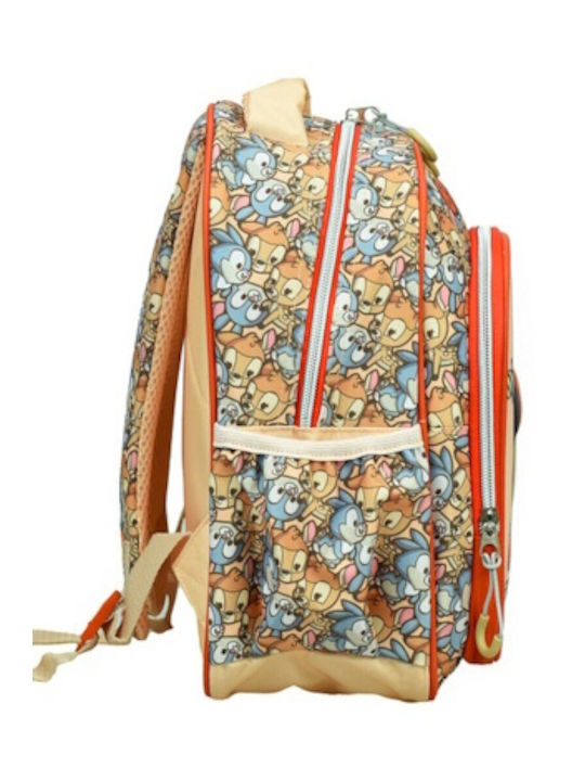 Gim Bambi Schulranzen Rucksack Kindergarten Mehrfarbig mit Flaschenhalter 12Liter