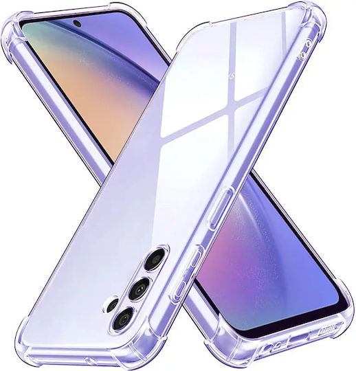 Techsuit Shockproof Clear Umschlag Rückseite Silikon Transparent (Samsung Galaxy A55 5G)