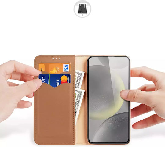 Dux Ducis Hivo Back Cover Piele Maro (Galaxy S24+)