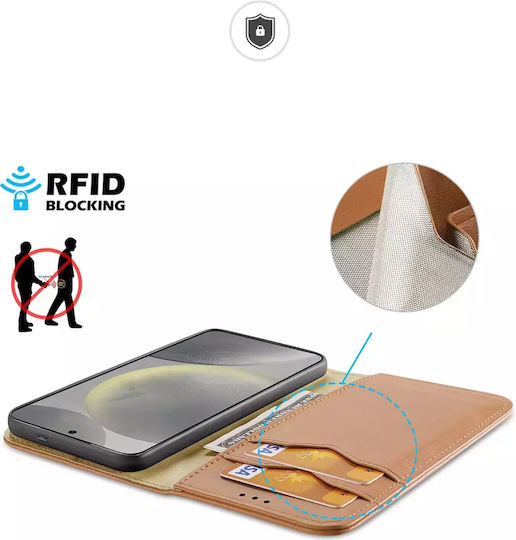 Dux Ducis Hivo Back Cover Piele Maro (Galaxy S24+)