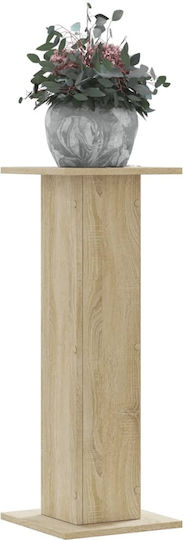 vidaXL Ανθοστήλες Ξύλινες Μπεζ 30x30x80εκ. 2τμχ