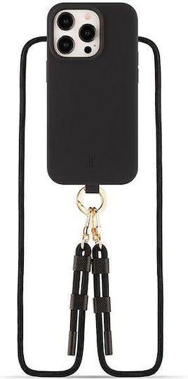 Just Elegance Back Cover Silicone / Plastic Black (iPhone 15 Pro)