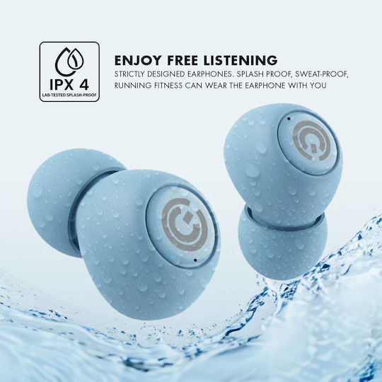 Sonic Gear EarPump TWS Jewel 2 In ear Bluetooth хендсфри Слушалки с Устойчивост на Пот и Кутийка за Зареждане Син
