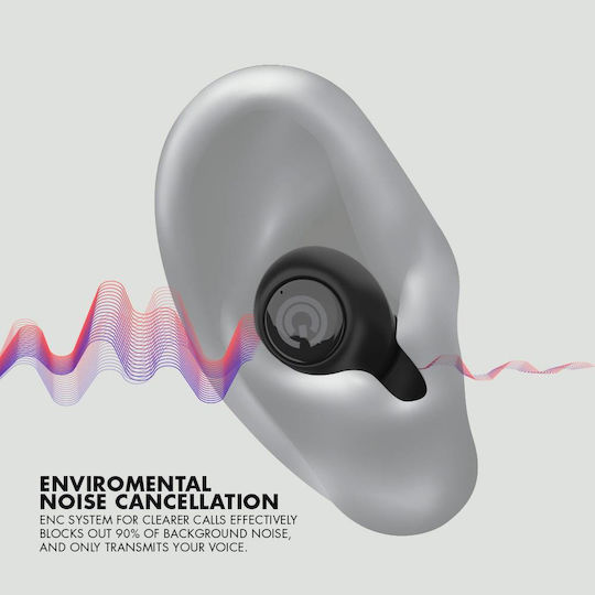 Sonic Gear EarPump TWS Jewel 2 In ear Bluetooth хендсфри Слушалки с Устойчивост на Пот и Кутийка за Зареждане Син