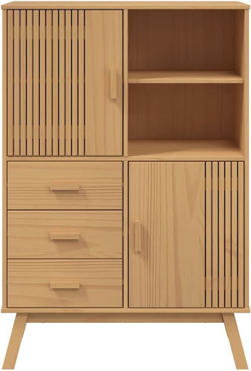 Cabinet de depozitare din lemn masiv L85xW43xH125buc
