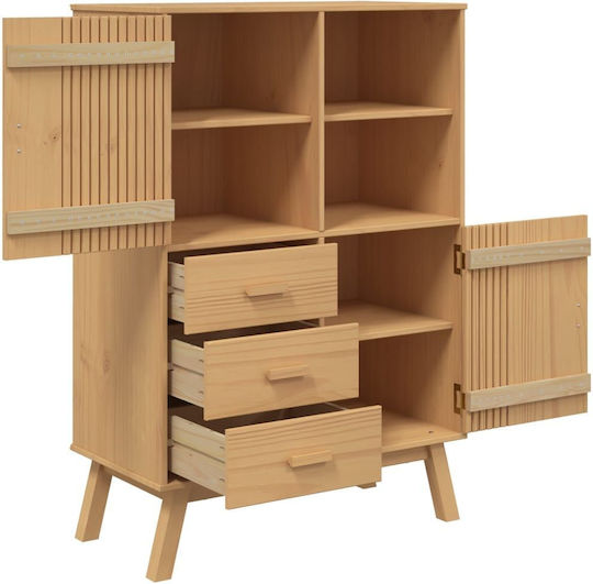 Cabinet de depozitare din lemn masiv L85xW43xH125buc
