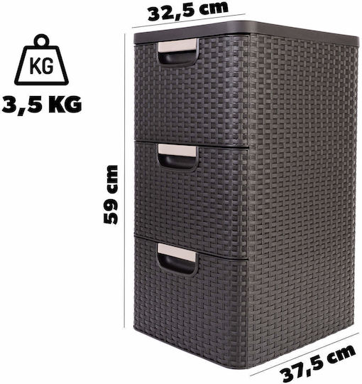 Schubladen Aufbewahrung L33xB38xH63cm