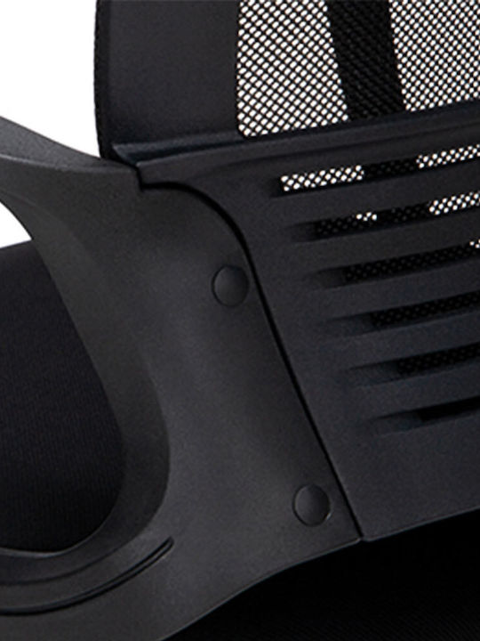 Rhea Reclining Office Chair with Fixed Arms Black Lamtech