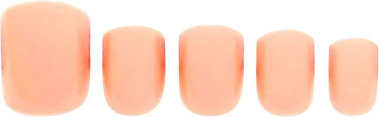 Set unghii false W7 Glamorous Nails Apricot Glow 24 bucăți cu lipici inclus