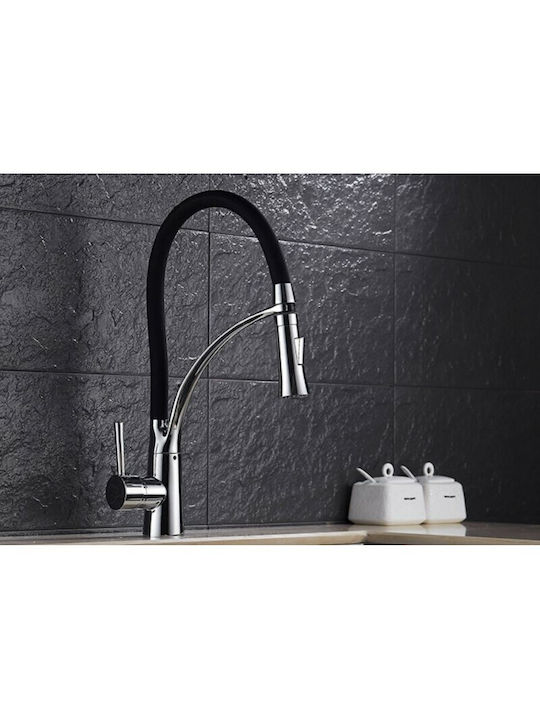 Poly U-Shaped Kitchen Faucet Counter Silver