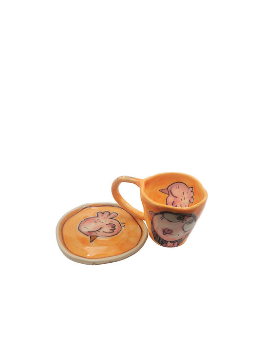 Φλιτζάνι Espresso Κεραμικό Ροζ