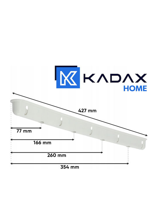 Kadax Πτυσσόμενη Απλώστρα Κρεμαστή με Μήκος Απλώματος 3m