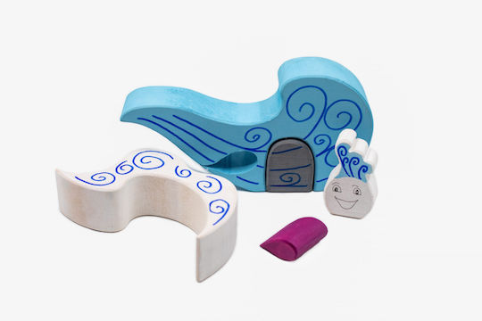 Играчка за сортиране на форми Air House от дърво