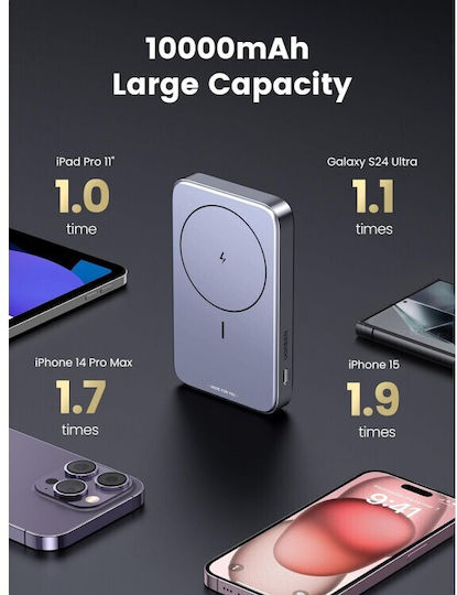 Ugreen PB206 Power Bank 10000mAh 20W with USB-C Port Gray