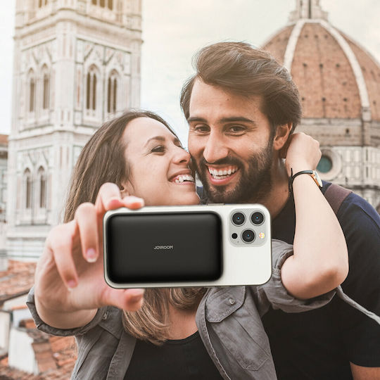 Joyroom JR-W020 MagSafe Power Bank 10000mAh 20W με Θύρα USB-A και Θύρα USB-C Power Delivery Μαύρο