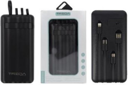 Treqa TR-946 Ηλιακό Power Bank 10000mAh με Θύρα USB-A Μαύρο