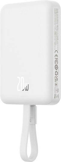 Baseus Mini MagSafe Power Bank 10000mAh 20W Power Delivery Бял