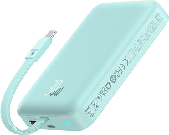 Baseus Magnetic Mini MagSafe Power Bank 10000mAh 30W with USB-C Port Power Delivery Blue