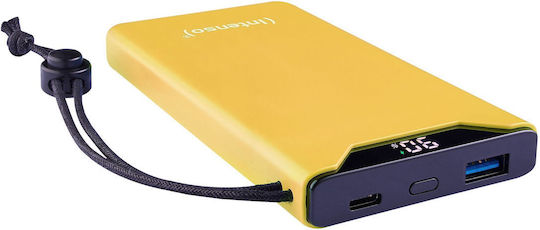 Intenso F10000 Power Bank 10000mAh 20W cu Port USB-A și Port USB-C Quick Charge 3.0 Galben