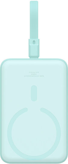 Baseus Magnetic Mini MagSafe Power Bank 10000mAh 20W με Θύρα USB-C Power Delivery Mint