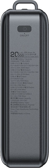 Power Bank 20000mAh 67W Power Delivery Black