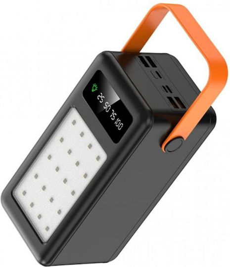TR-888 Power Bank 80000mAh Mit 4 USB-A Ausgangsanschlüsse Schnellladung Schwarze