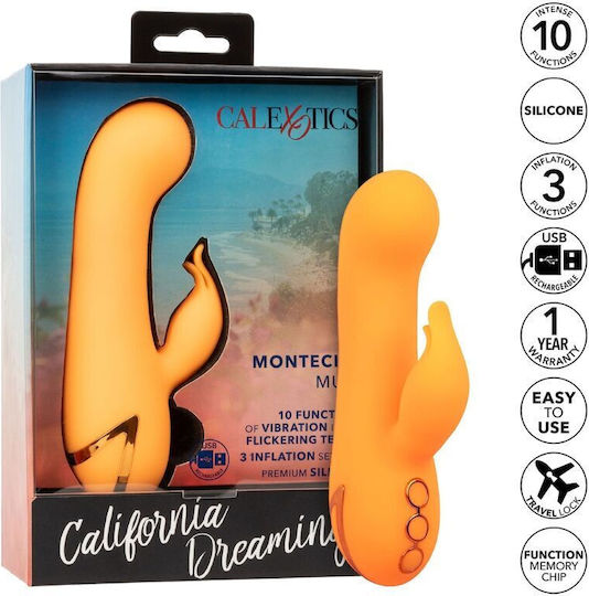 Calexotics Montecito Muse Vibrator Rabbit Orange de California Dreaming Cod produs D-239980