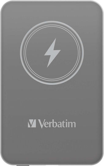Verbatim Charge 'n' Go MagSafe Power Bank 5000mAh с USB-C порт Power Delivery Сив