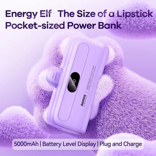 Remax RPP-632 Power Bank 5000mAh Μωβ