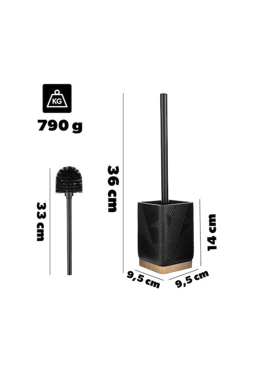 Kadax Ceramic Toilet Brush Black