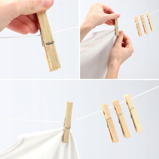 Kadax Clothespins made of Wood 10pcs Brown