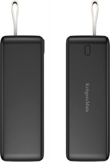 Kruger & Matz Power Bank 40000mAh Power Delivery / Quick Charge Μαύρο