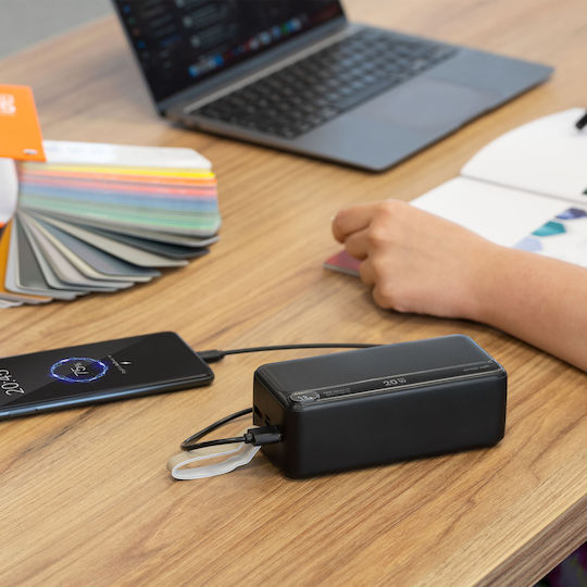 Kruger & Matz Power Bank 40000mAh Power Delivery / Quick Charge Μαύρο