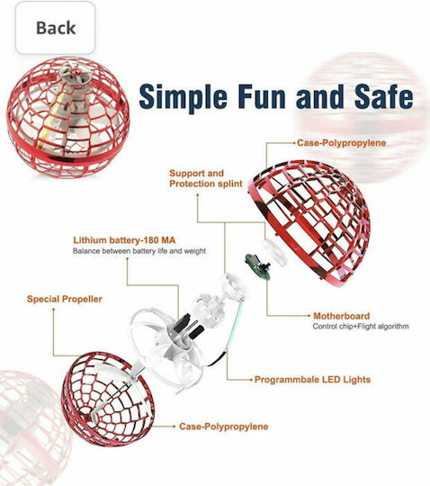 Flying Spinner Πλαστικό Κόκκινο