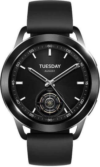 Xiaomi Watch S3 Aluminium 47mm Waterproof with Heart Rate Monitor (Black)