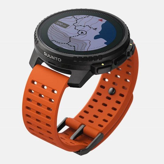 Suunto Vertical Solar Stainless Steel 49mm Waterproof Smartwatch with Heart Rate Monitor (Canyon)