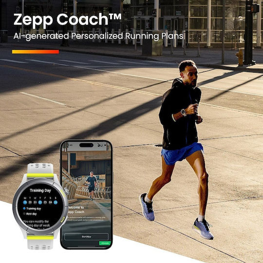 Amazfit Cheetah (Round) 47mm Waterproof Smartwatch with Heart Rate Monitor (Speedster Grey)