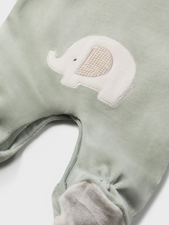 Mayoral Baby Bodysuit Set Velvet Green 2pcs