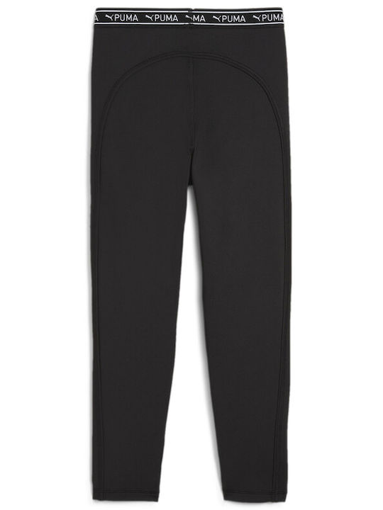 PUMA Kinder Leggings Sport Zerschnitten Schwarz