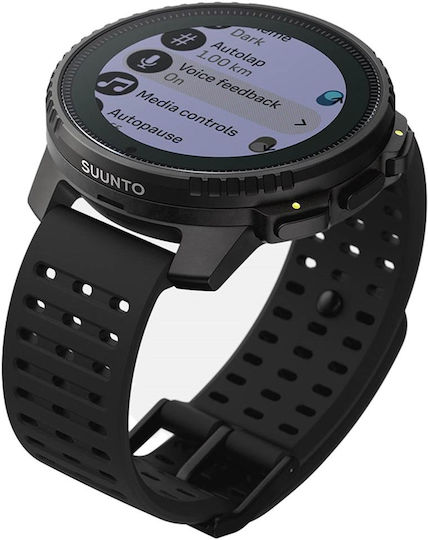 Suunto Vertical Solar Stainless Steel 49mm Waterproof Smartwatch with Heart Rate Monitor (Black)