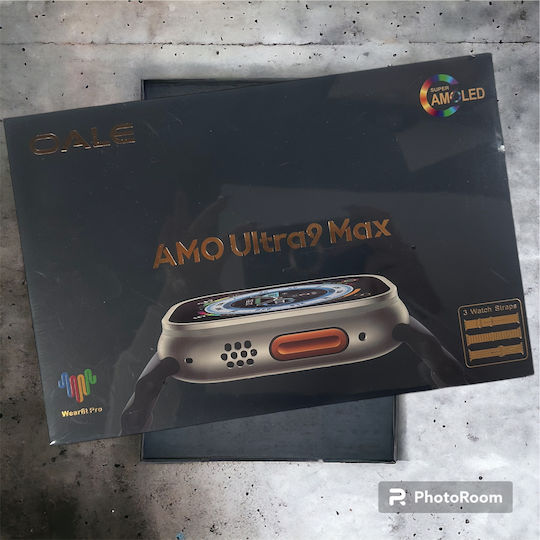9 Ultra Max Smartwatch με Παλμογράφο (Πολύχρωμο)