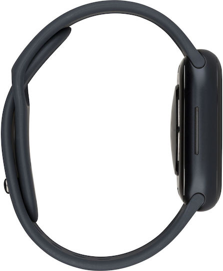Apple Watch Series 9 Cellular Aluminum 45mm Waterproof with eSIM and Heart Rate Monitor (Midnight with Midnight Sport Band - M/L)